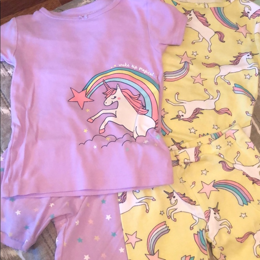 Four piece mix & match pjs (2 tees, 2 shorts)